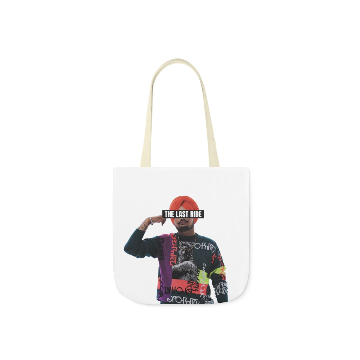 Tribute to Sidhu Moosewala Polyester Canvas Tote Bag