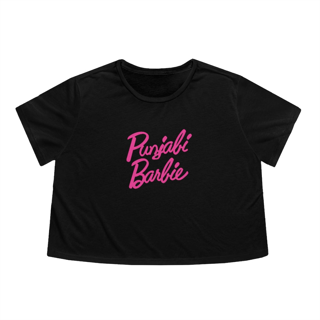 Punjabi Barbie Women's Flowy Cropped Tee