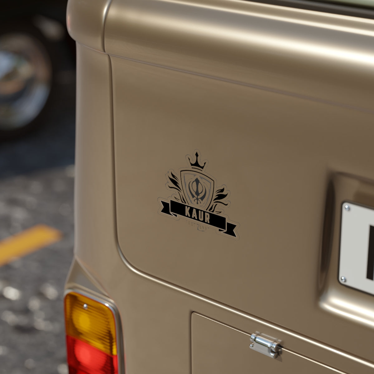 Kaur Since 1699 Transparent Outdoor Sticker, 1pcs
