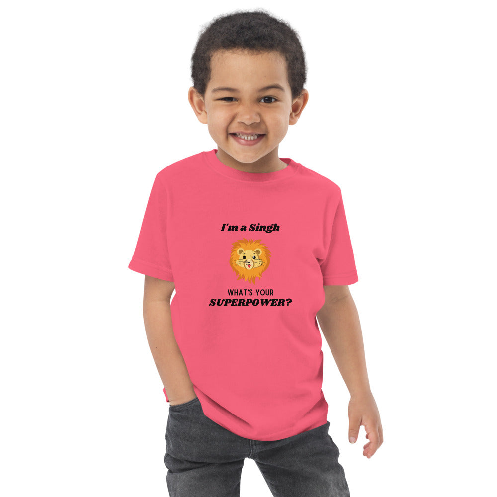 I'm a Singh Toddler Jersey T-shirt