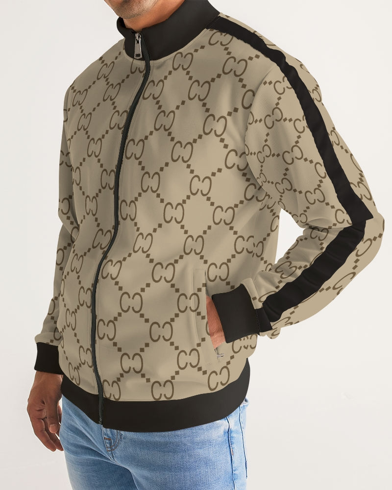 Culturally Cultivated Men's Stripe-Sleeve Track Jacket