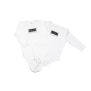 Baby Singh Onesie in Black and White