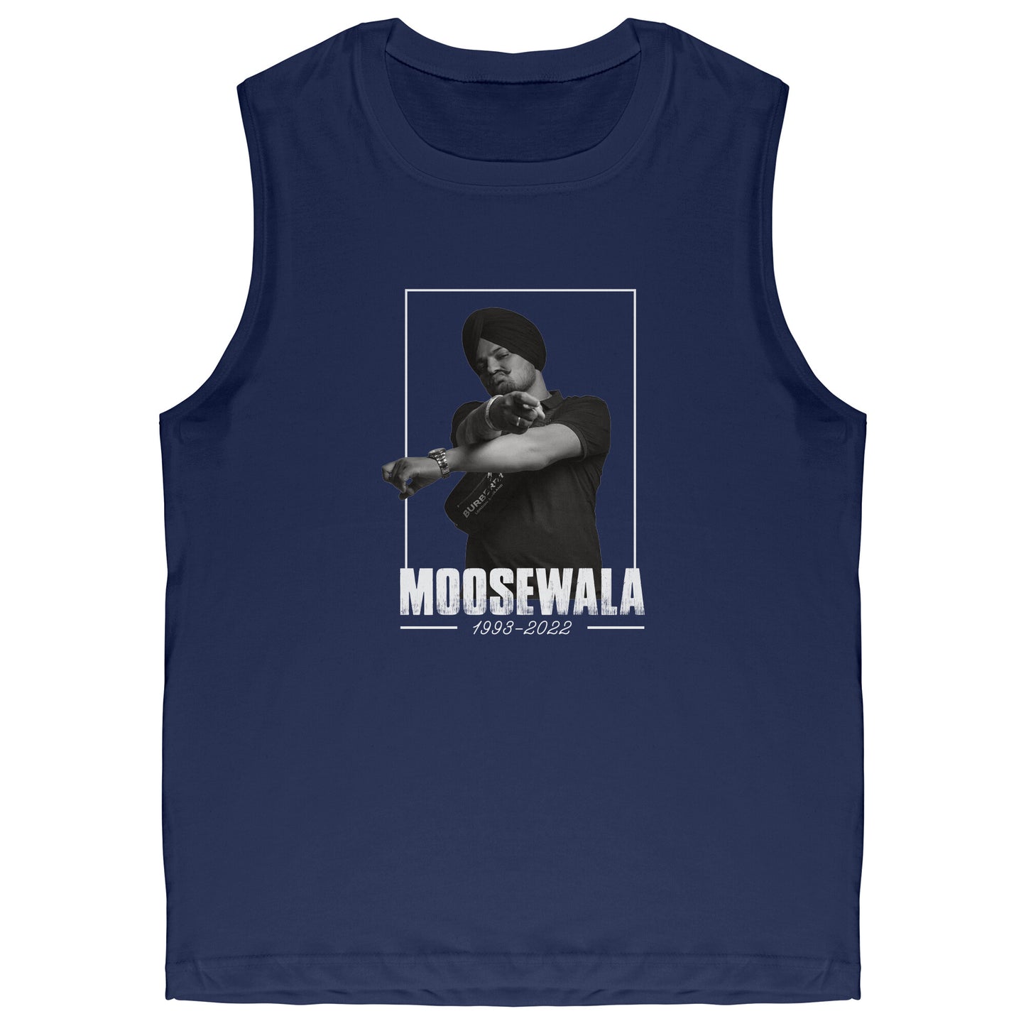 Sidhu Moosewala Muscle Tank Top for Men
