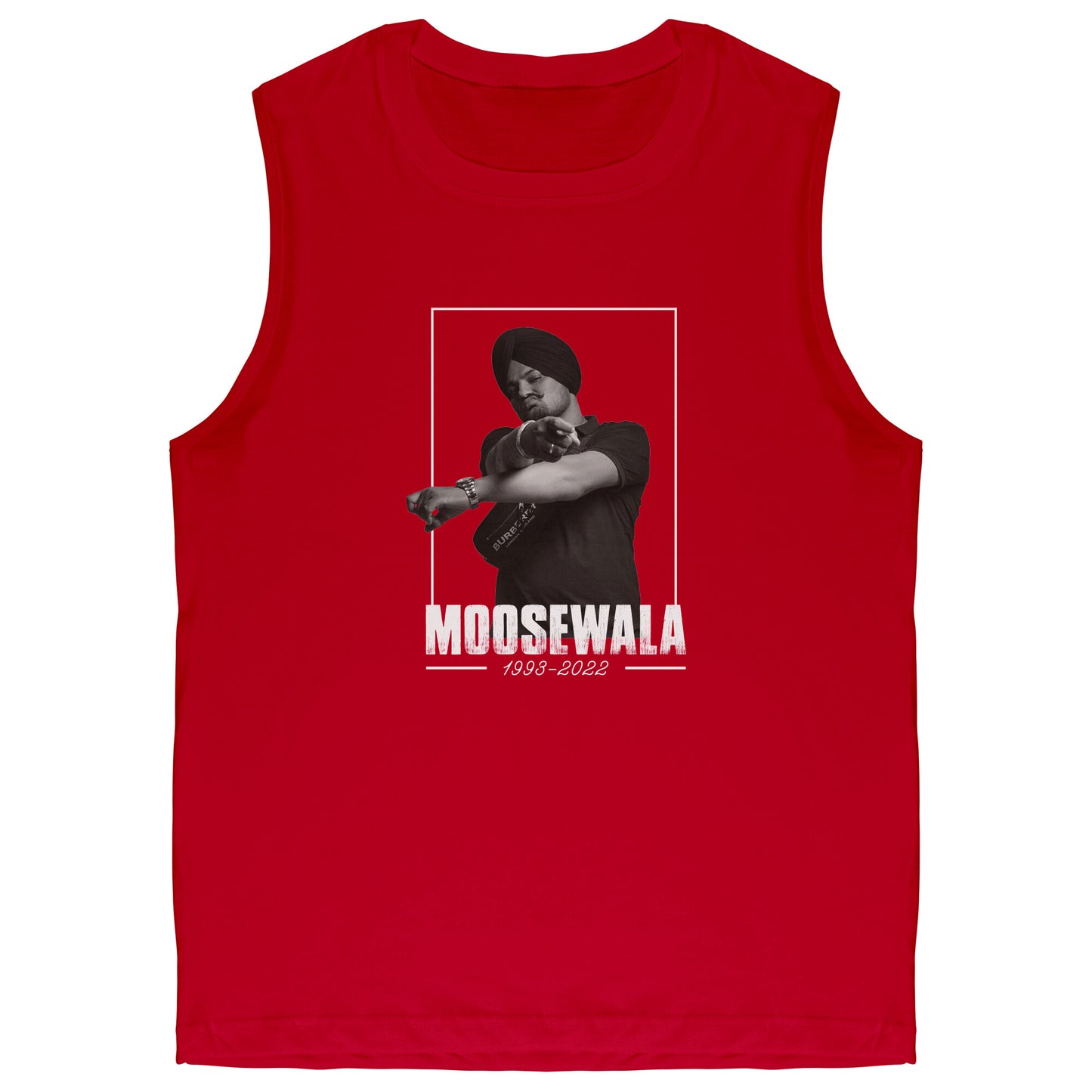 Sidhu Moosewala Muscle Tank Top for Men