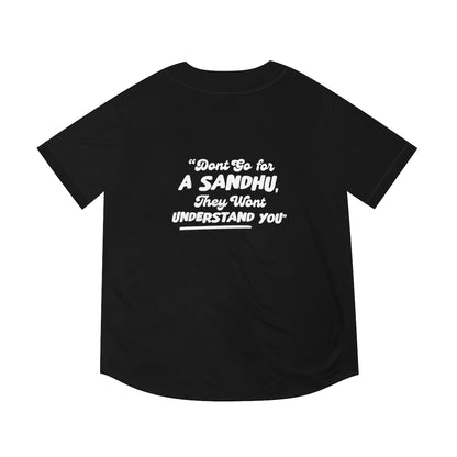 Sandhu Men's Baseball Jersey   - OfficialSoHalarious Collection