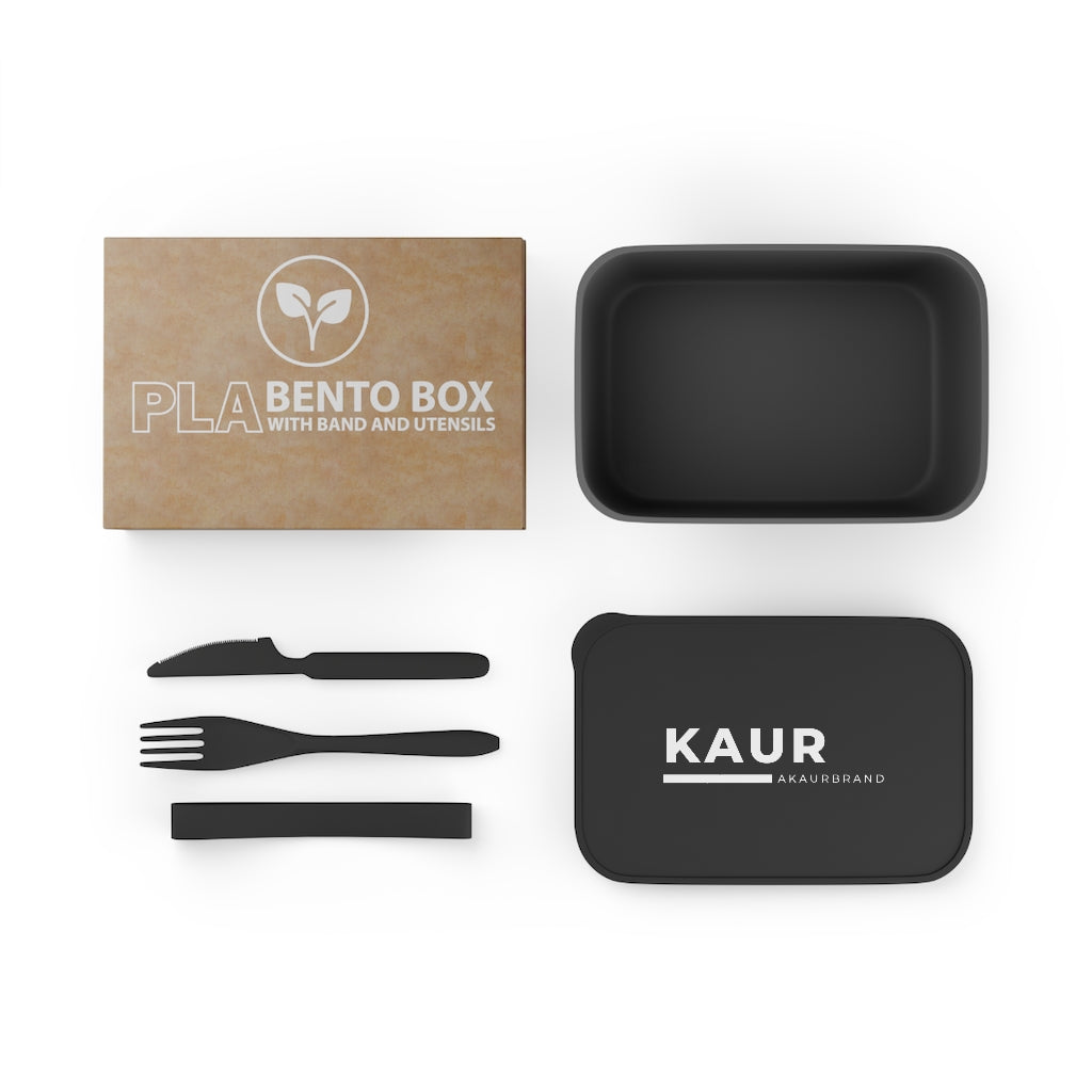 Kaur Bento Box with Band and Utensils