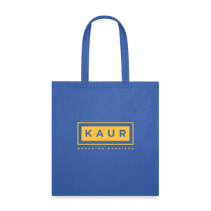 Kaur Breaking Barriers Tote Bag - royal blue