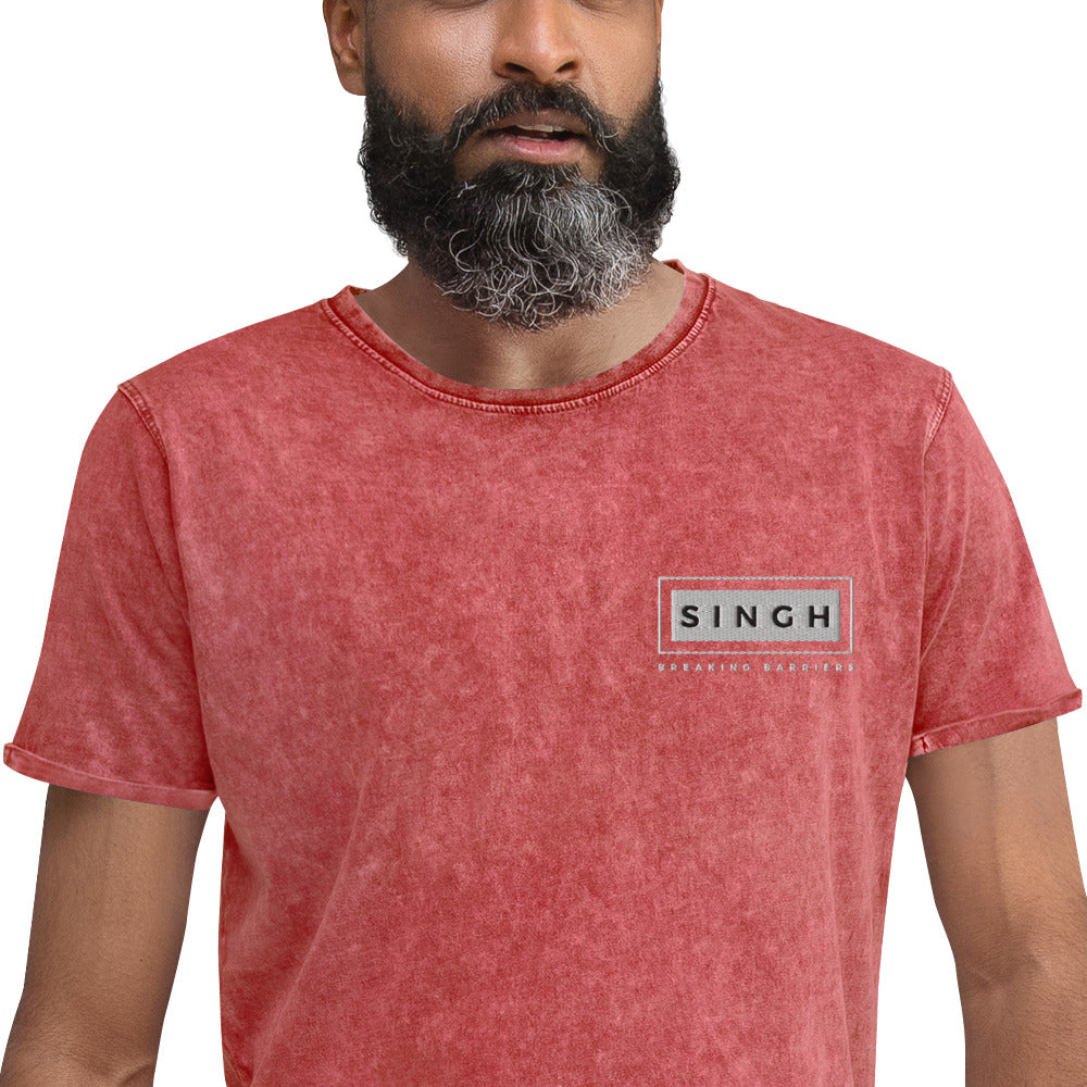 Singh Breaking Barriers | Denim T-Shirt