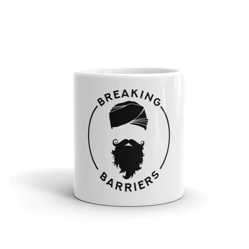 Trendy Singh Breaking Barriers White glossy mug