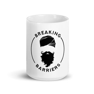Trendy Singh Breaking Barriers White glossy mug